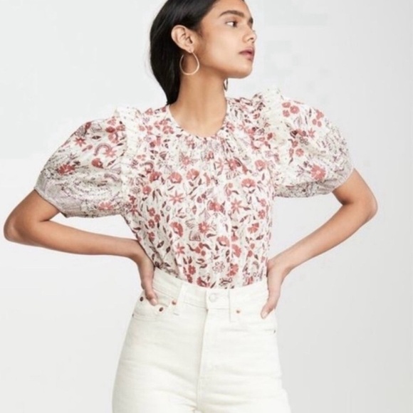 Ulla Johnson Arbor Top in Cream Size 8 - Picture 1 of 6